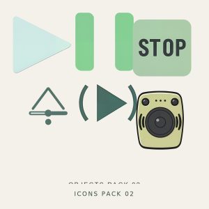 ICONS PACK 02 — Media Controls