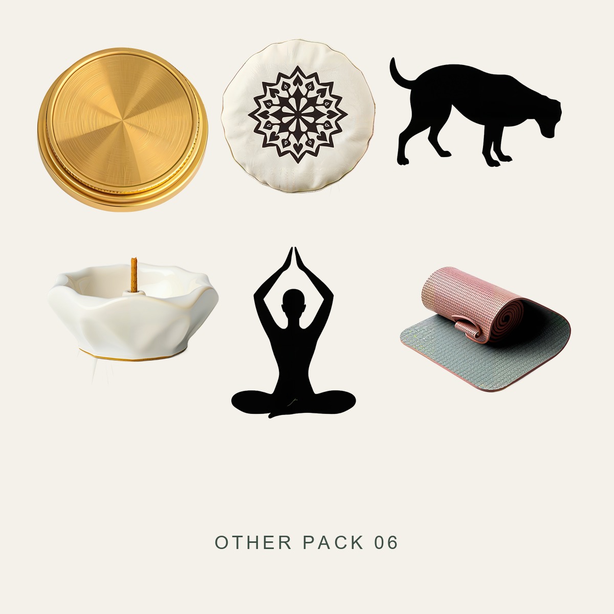Other Pack 06 – Yoga & Stillness | Transparent PNG Collection