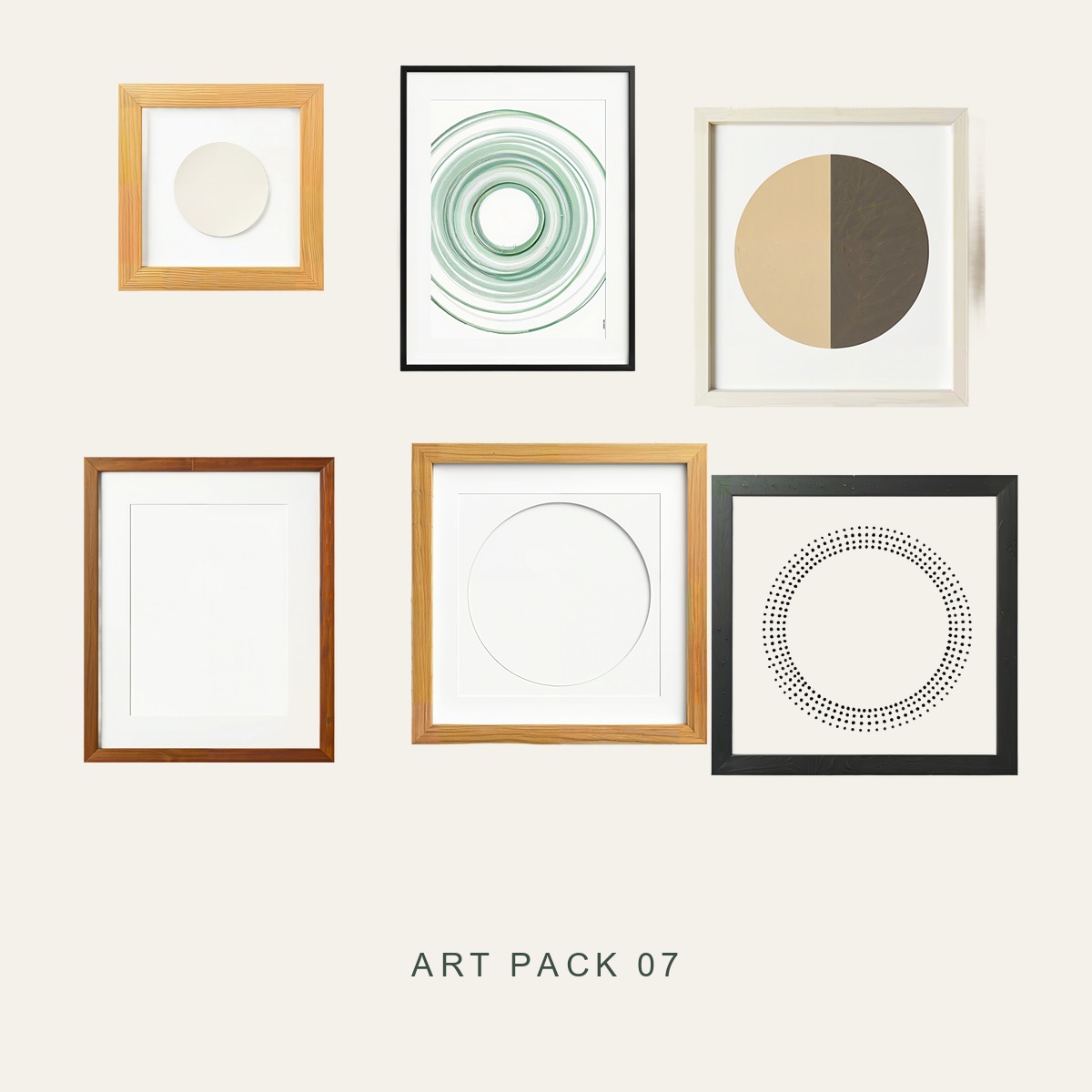 ART PACK 07 — Framed Circles